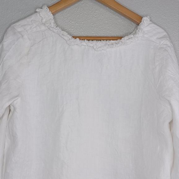 Cloth And Steel Linen Costal Grandma Lagenlook Top - Picture 3 of 12
